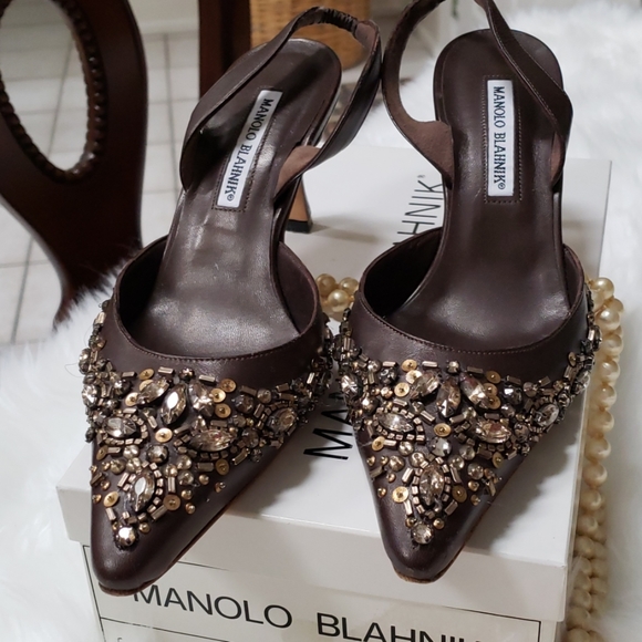Manolo Blahnik Shoes - Manolo Blahnik size 381/2 heels